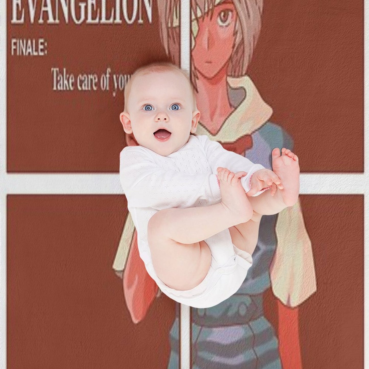 Rei Ayanami Finale Take Care Of Yourself Throw Blanket