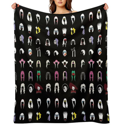 Lady Gaga Portrait Throw Blanket