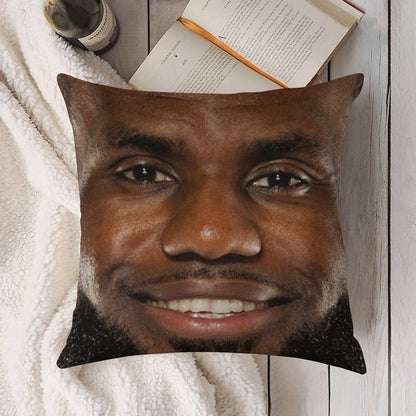King James Lebron Linen Throw Pillow Cover