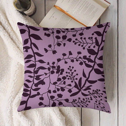 Bella Swan Lavender Freesia Linen Throw Pillow Cover