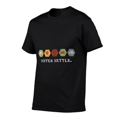 Never Settle Board Games Shirt T-Shirt