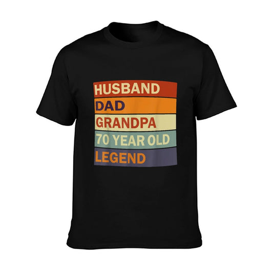 Vintage 70th Birthday Saying For 70 Year Old Dad And Grandpa T-Shirt