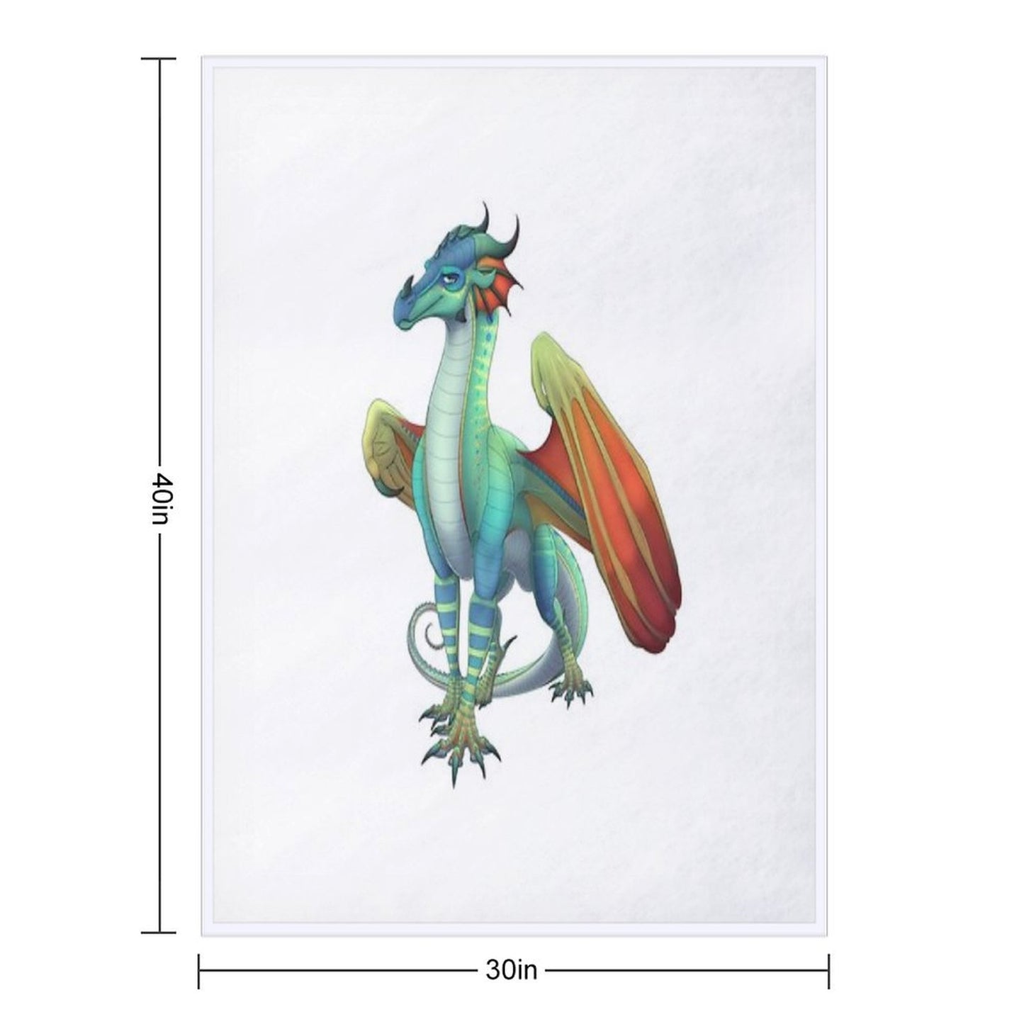 Glory The RainWing Throw Blanket