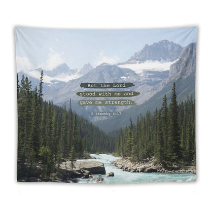 But The Lord Stood with Me, Canadian Rockies Tapestry