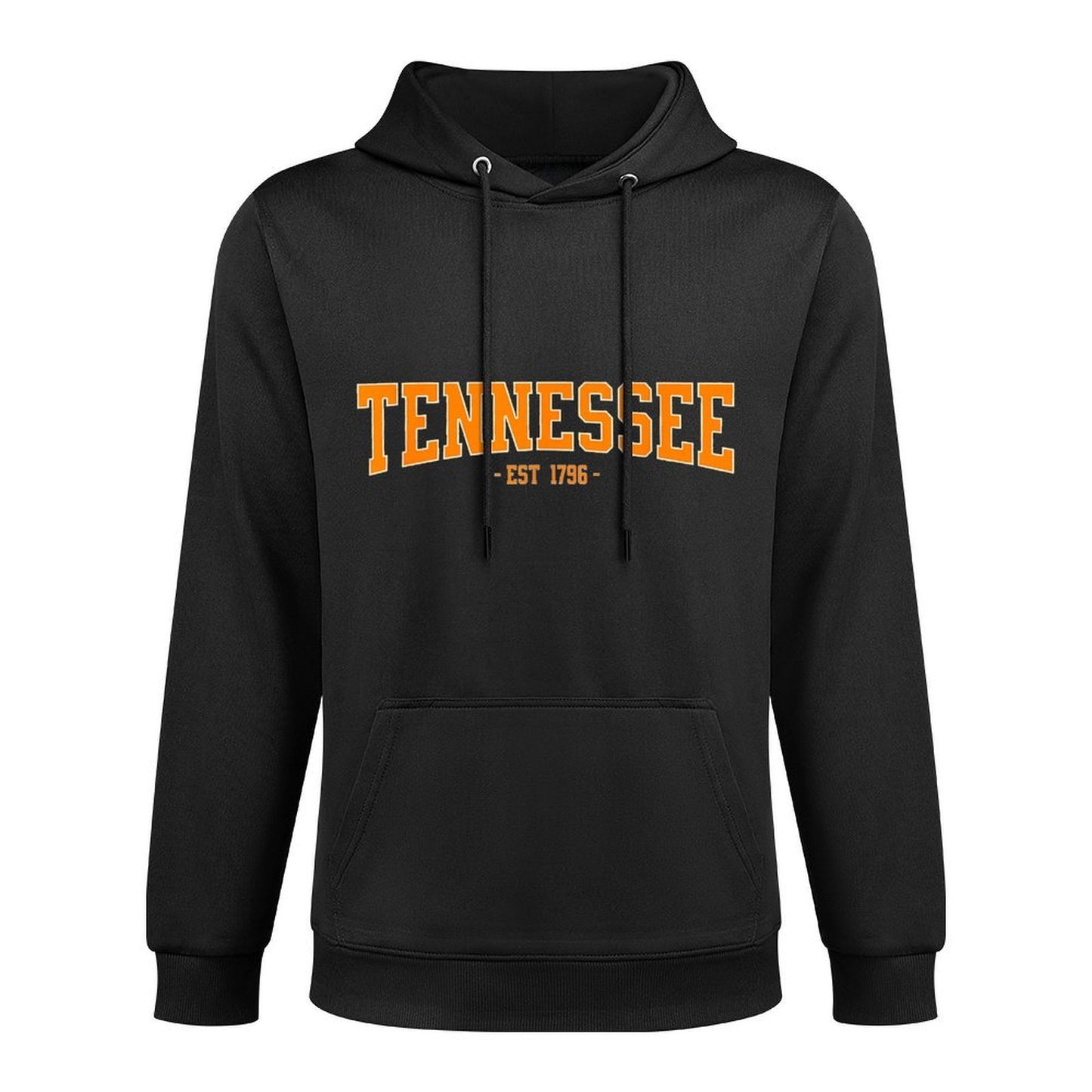 Vintage Tennessee Apparel for Men, Women, And Kids Classic TN Orange Print Retro Varsity Vintage Tennessee Kangaroo Pocket Hoodie