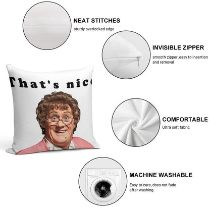 That's  Nice Soft Durable Construction Throw Pillow