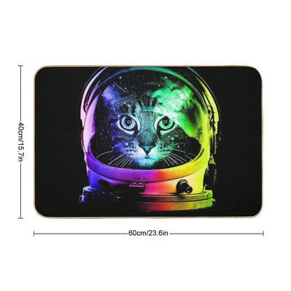 Astronaut Cat  High-Traffic Bath Mat