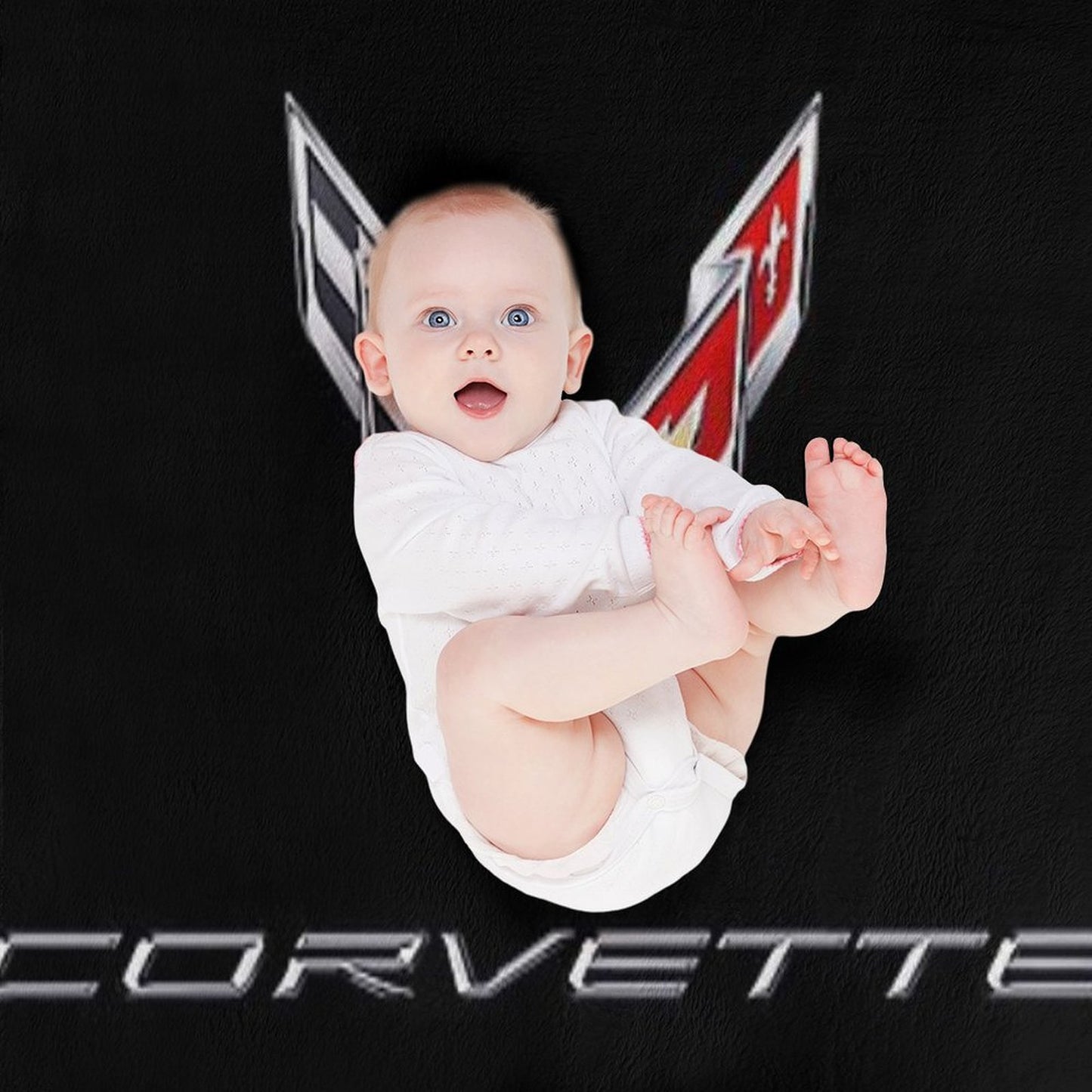 Best of Corvette Hi Logo Throw Blanket