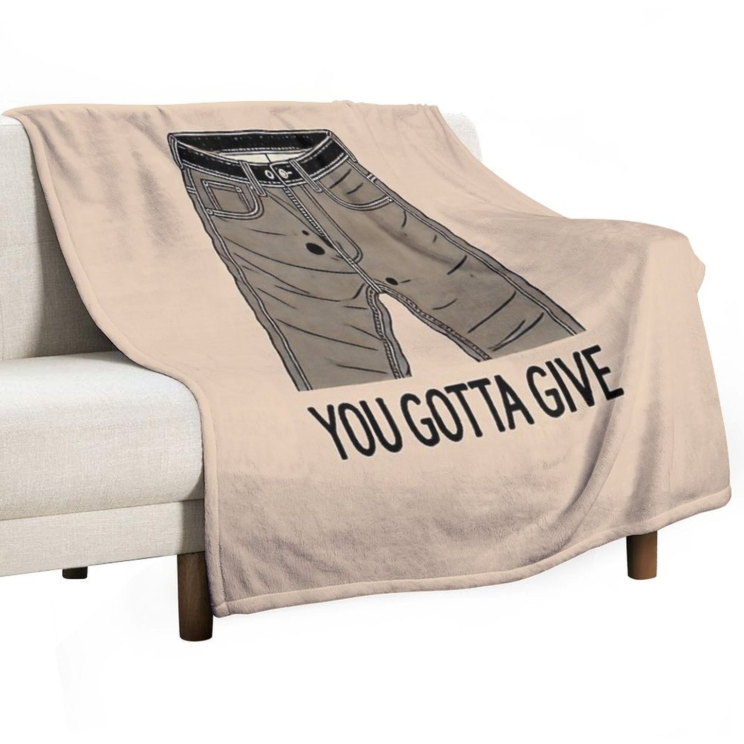 Calico Cut Pants ITYSL Throw Blanket