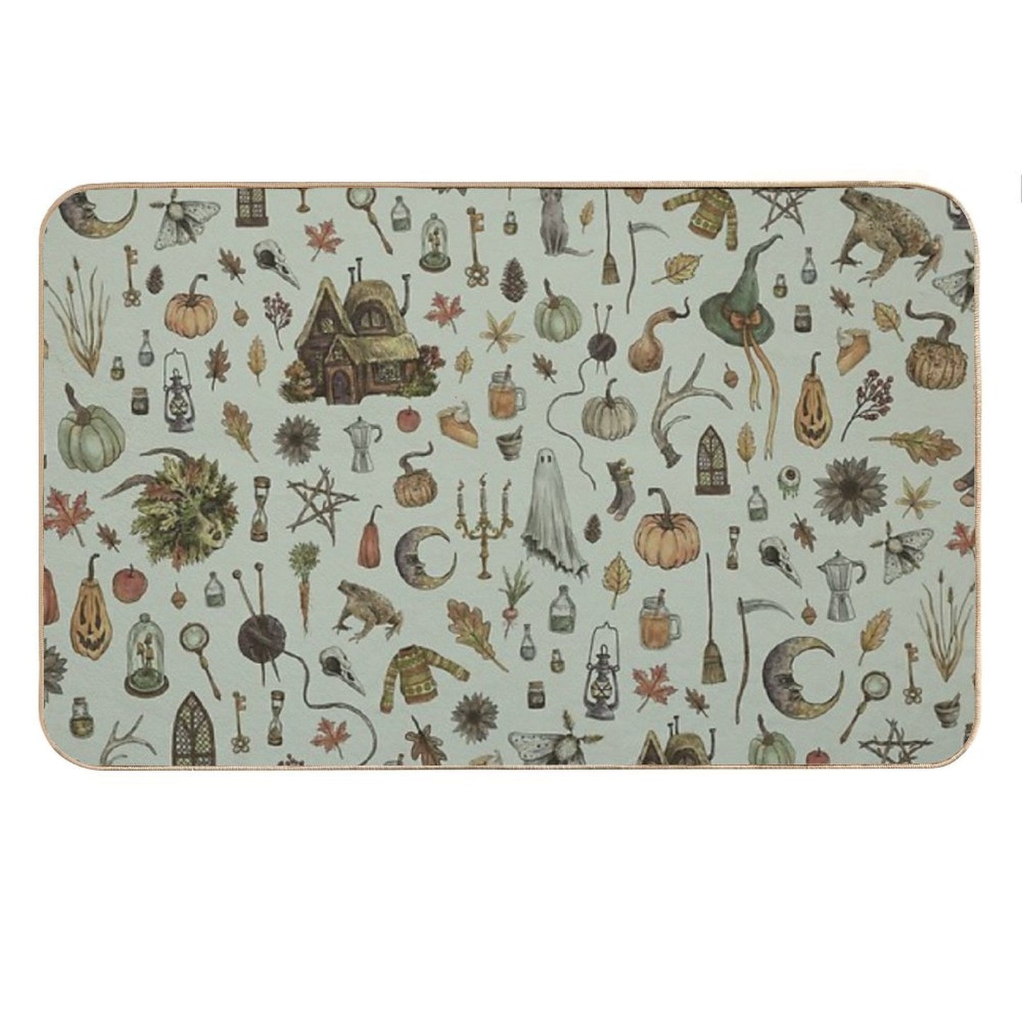 Green Cozy Crone Bath Mat
