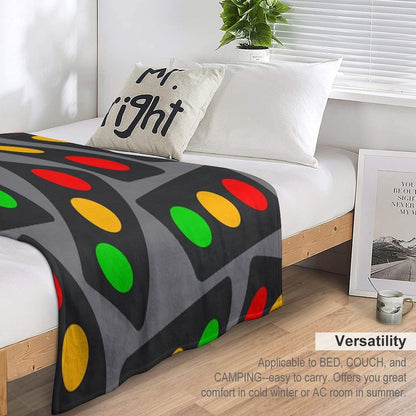 Large Traffic Light Pattern (Large & Full Version) Throw Blanket