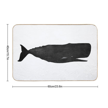 Sperm Whale  Absorbent Bath Mat