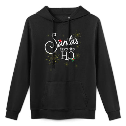 Santas Favorite Ho Funny Christmas Cheeky Do It for Ho Shape Retention Hoodie