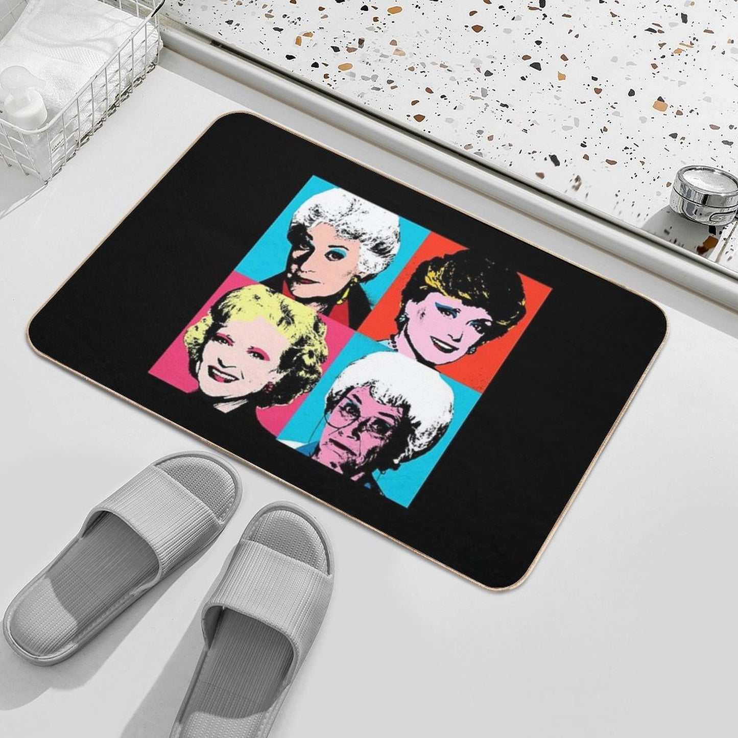 Golden Warhol Girls Bath Mat