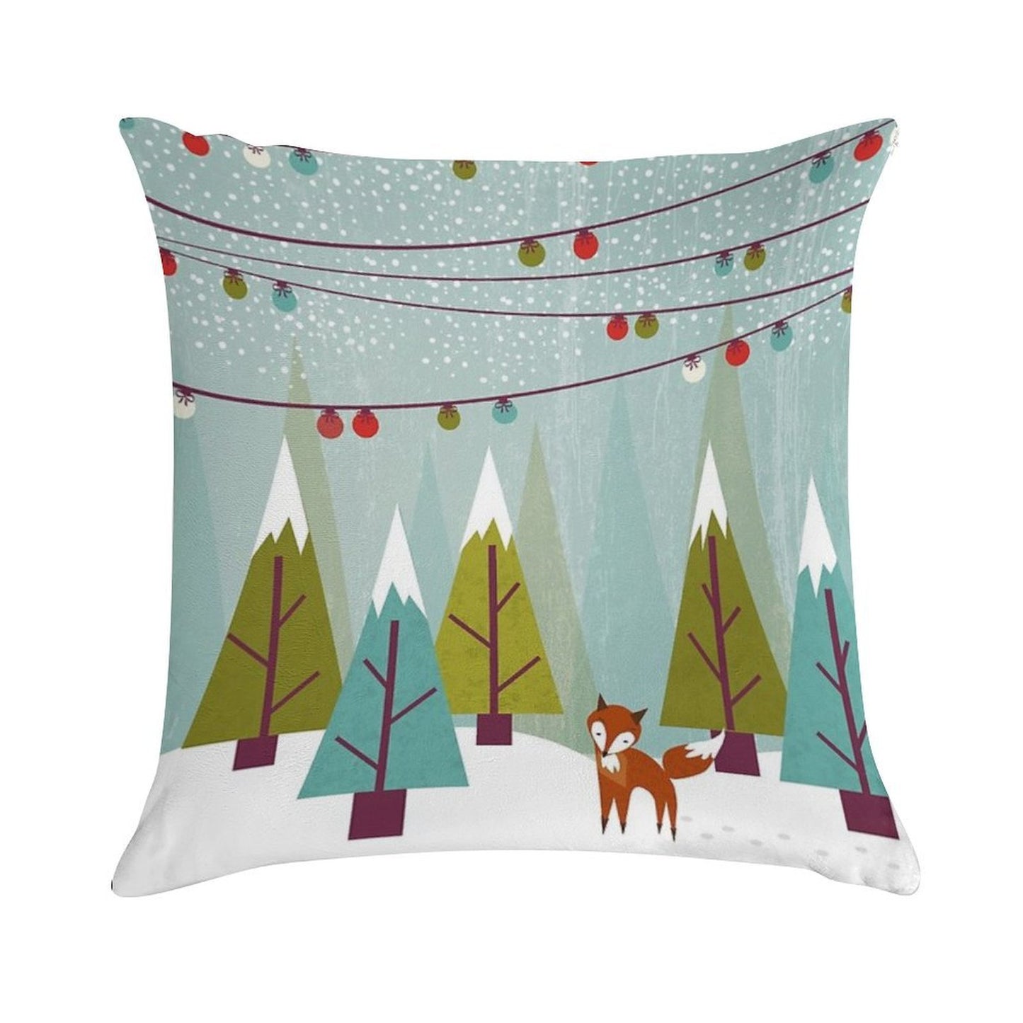 Winter Soft Anti-Pilling Throw Pillow