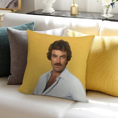 Tom Selleck Soft Gift Ready Throw Pillow