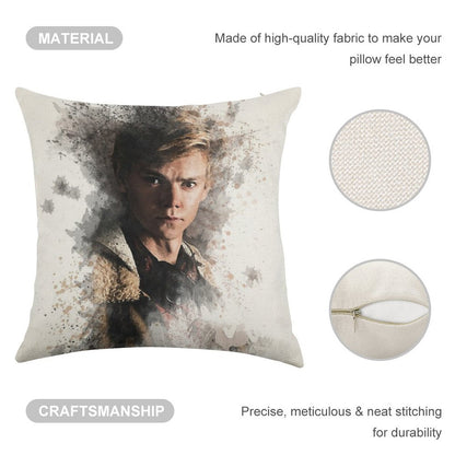 Newt - Maze Runner Death Cure Painting Design Color Linen Throw Pillow Cover