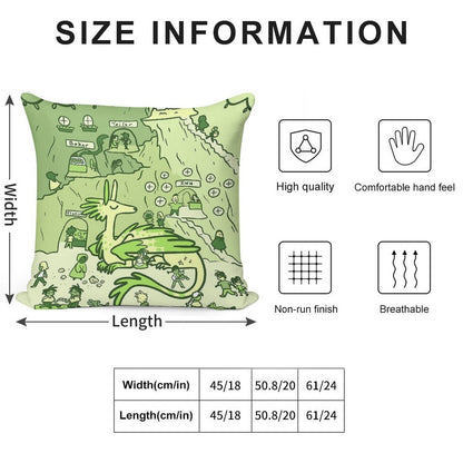 The Hoard Soft Luxury Feel Throw Pillow