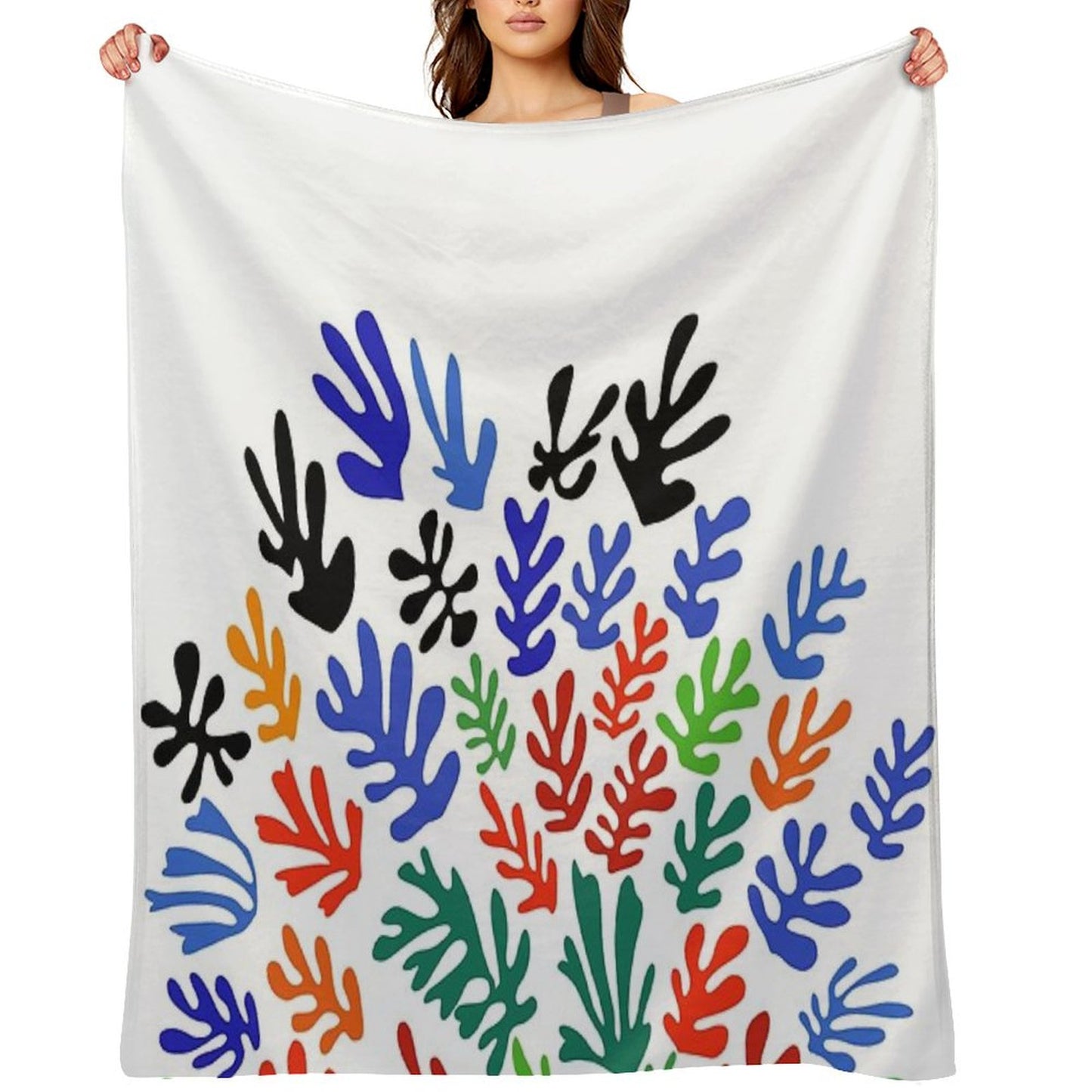 Matisse Floral Pattern #1 Throw Blanket