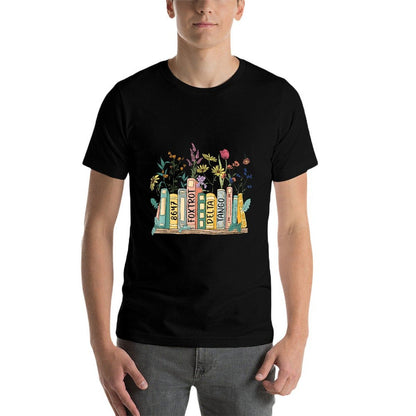 8647 Foxtrots Deltas Tangos Book Flower  Soft T-Shirt