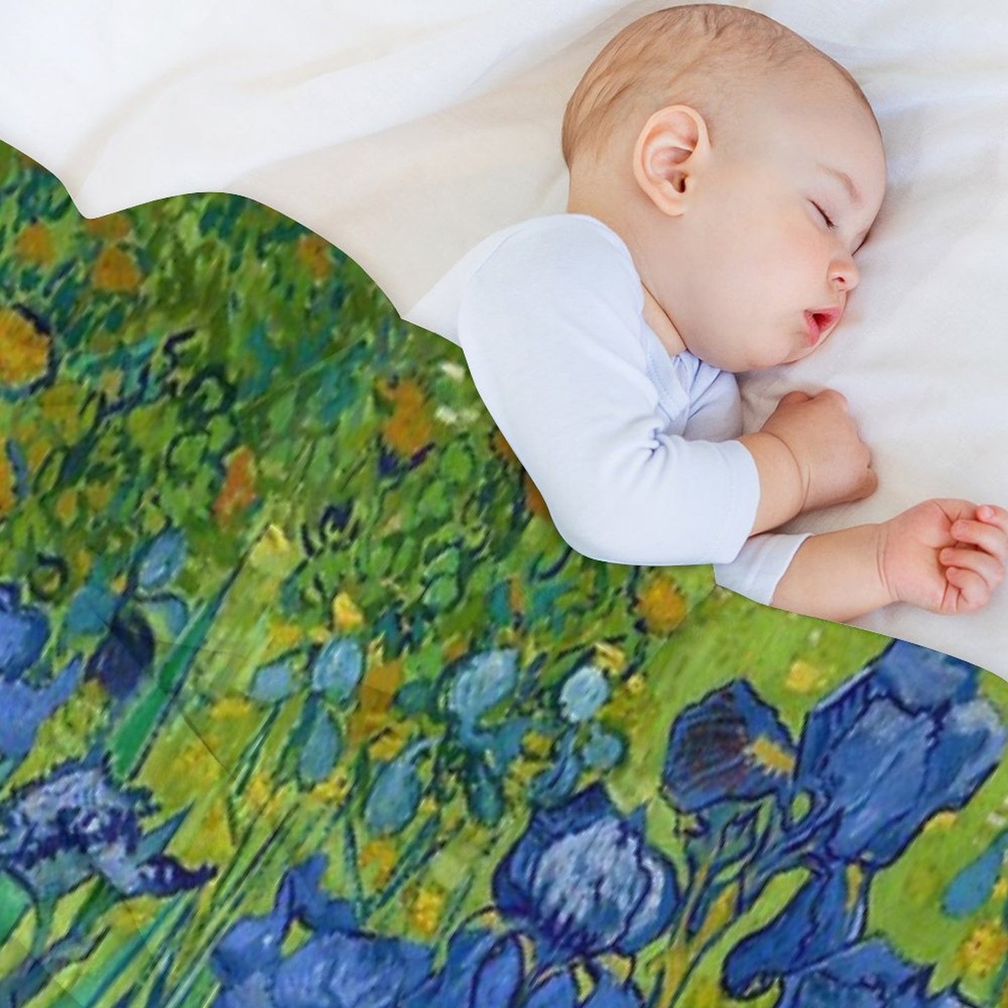 Irises by Vincent Van Gogh (May 1889) Throw Blanket