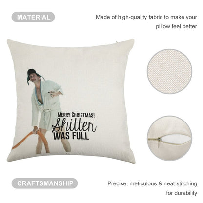 Cousin Eddie Merry Christmas Linen Throw Pillow Cover