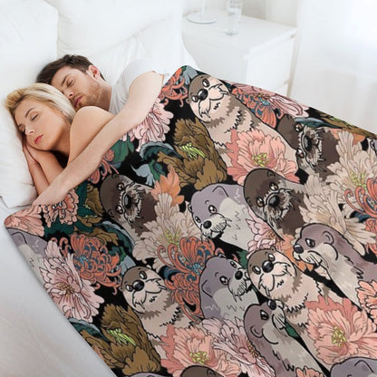 Because Otter Throw Blanket