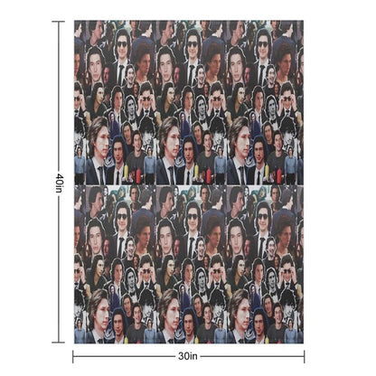 Assorted Adam Driver Collage Throw Blanket