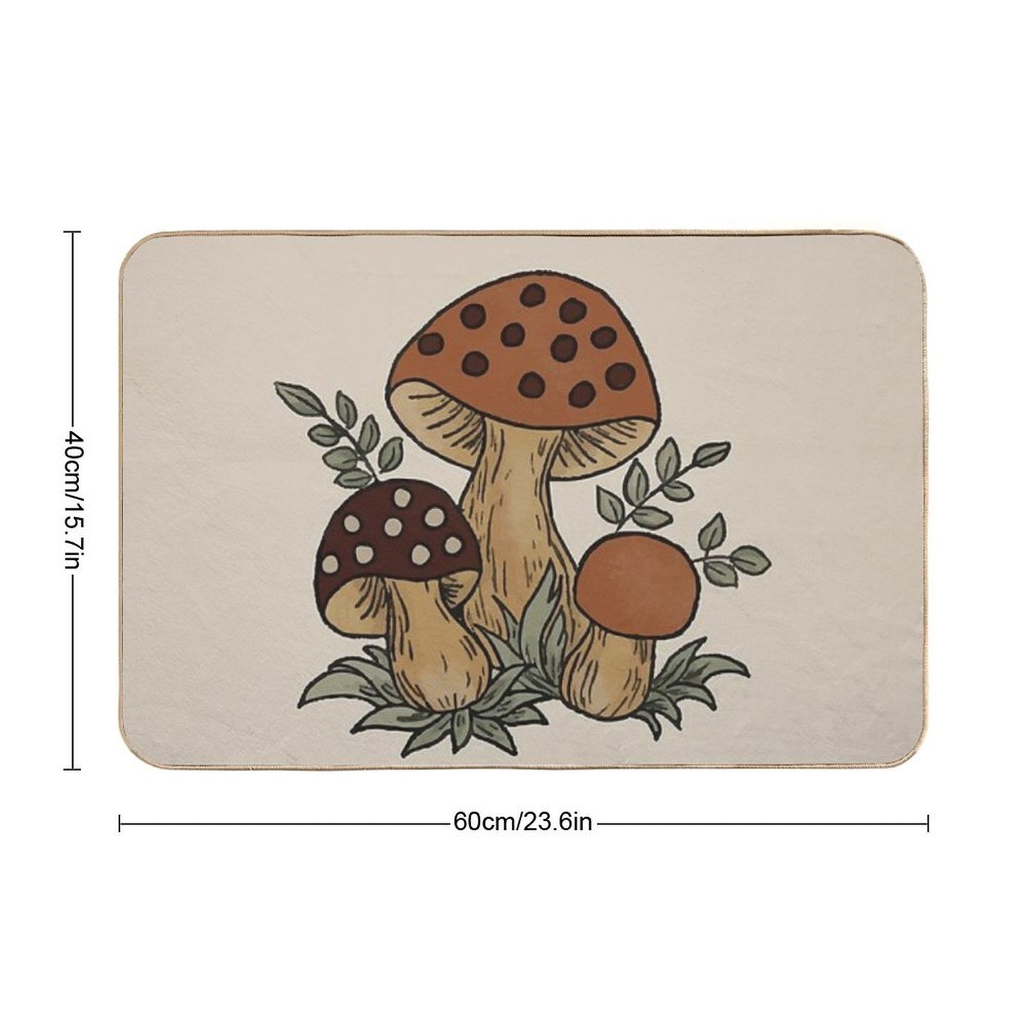 Merry Mushroom Bath Mat