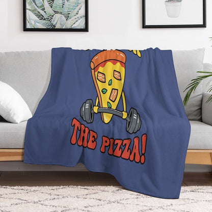 For The Pizza Throw Blanket