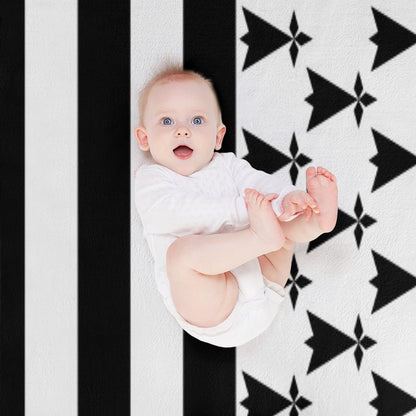 BZH - Breizh - Bretagne - Brittany France Throw Blanket