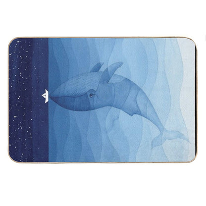 Blue Whale, Sea Animal Bath Mat