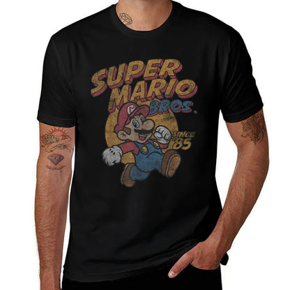 Super Mario Bros. Since '85 Vintage Poster  Heathered Texture T-Shirt