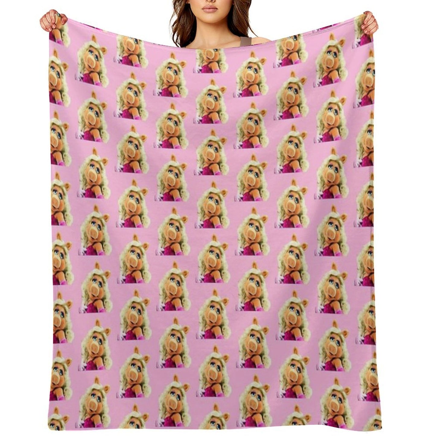 Miss Piggy Muppet 1 Throw Blanket