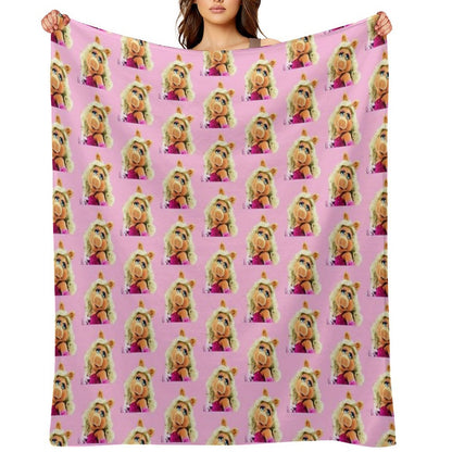 Miss Piggy Muppet 1 Throw Blanket
