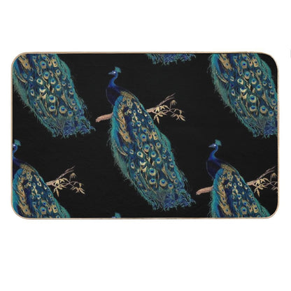 Vintage Peacock Bath Mat