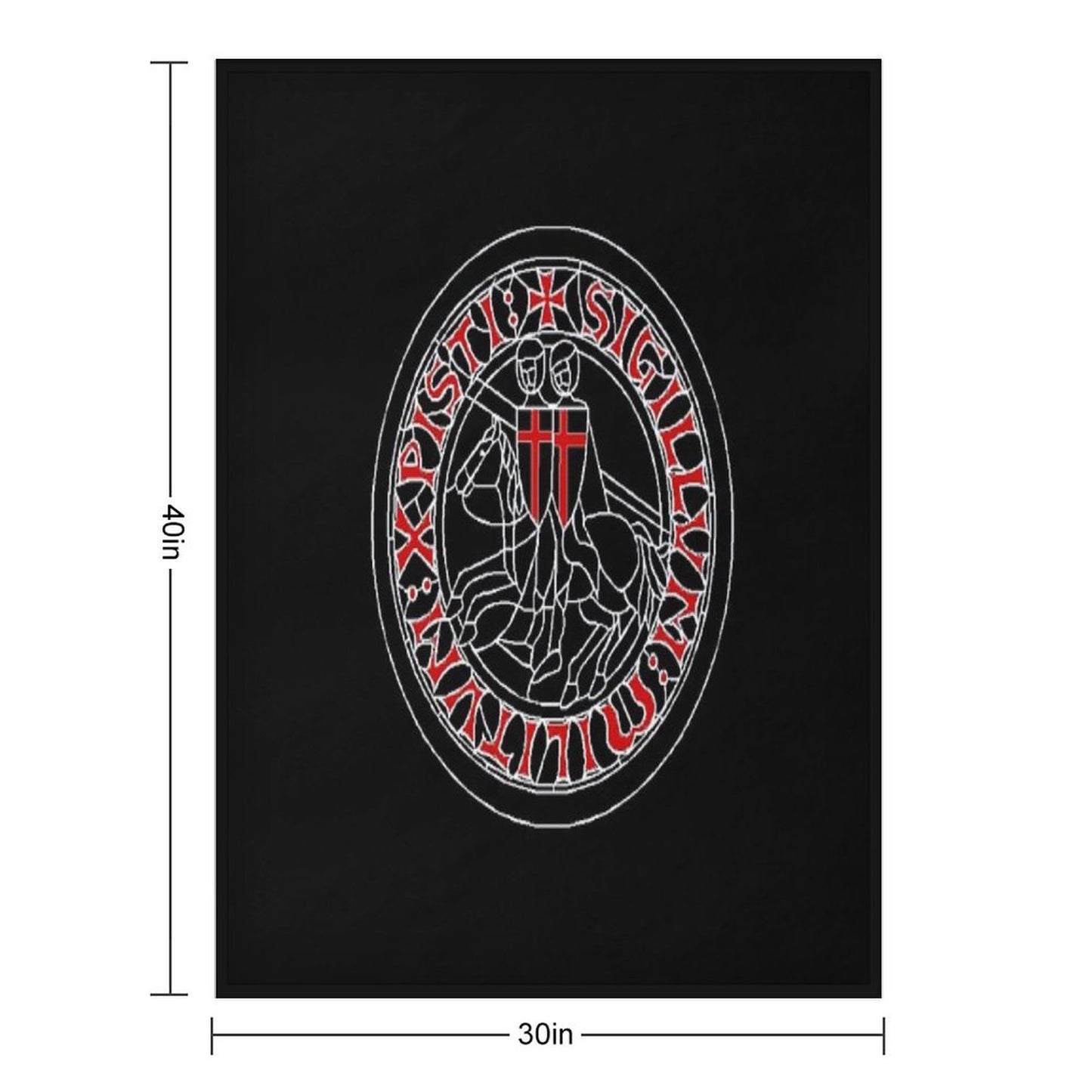 Knights Templar Throw Blanket