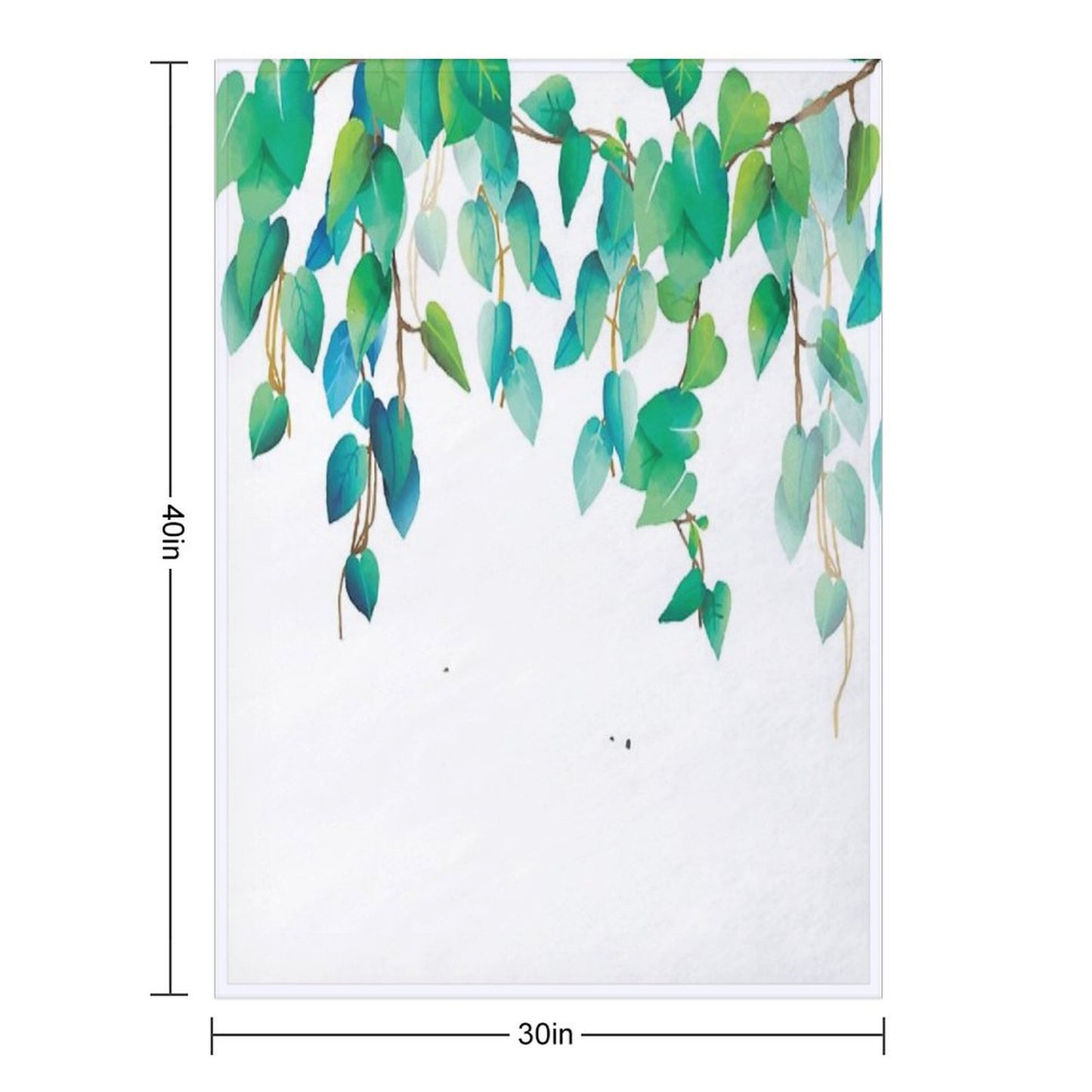 Vines Hanging Leaves Throw Blanket