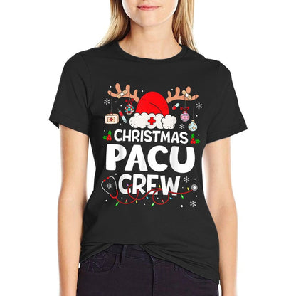 Christmas Pacu Crew Reindeer Santa Post Anesthesia Care Unit  Breathable T-Shirt