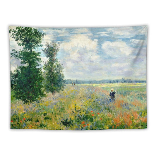 Fields Near Argenteuil by Claude Monet Tapestry