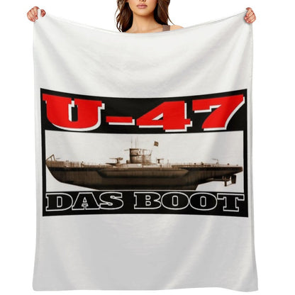 Das Boot U-47 Throw Blanket