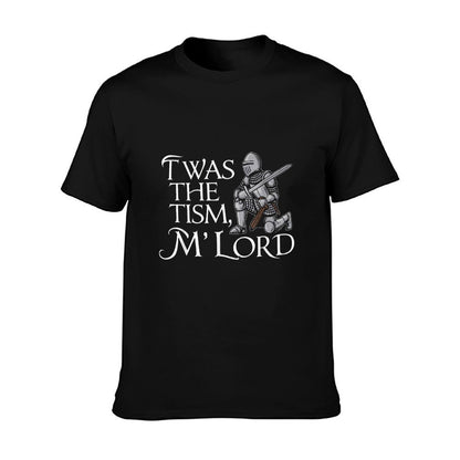 Funny Autism Awareness Support Twas The Tism M Lord Autistic T-Shirt