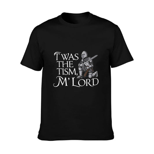 Funny Autism Awareness Support Twas The Tism M Lord Autistic T-Shirt