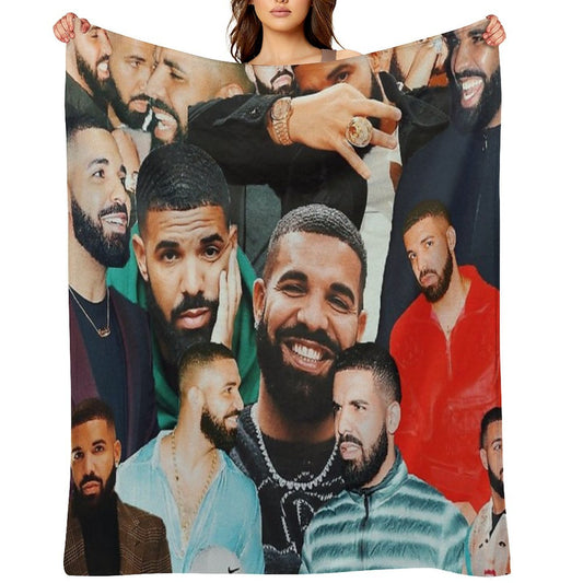 Drake Collage Throw Blanket