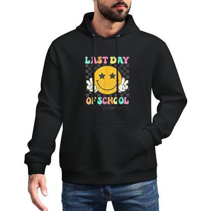 Last Day Of School Vibes Cute End Of School Kids Girls Adjustable Hood Hoodie