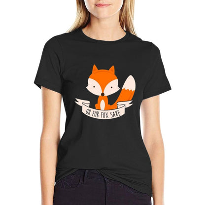 Oh For Fox Sake  Rolled Sleeves T-Shirt