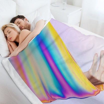 Drifting In Colors That Don't Exist Throw Blanket