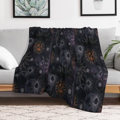 Celestial Whimsigoth 90's Print Throw Blanket