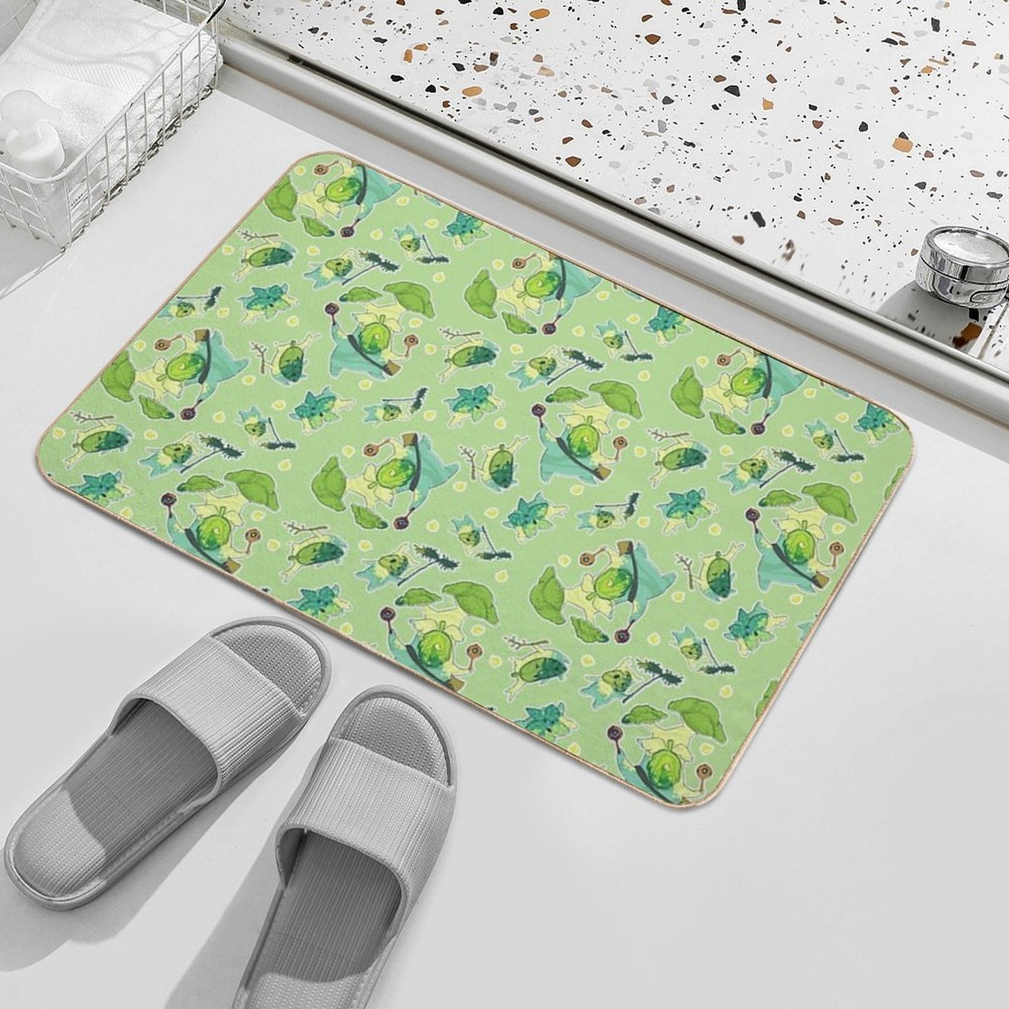 Korok Pattern Bath Mat