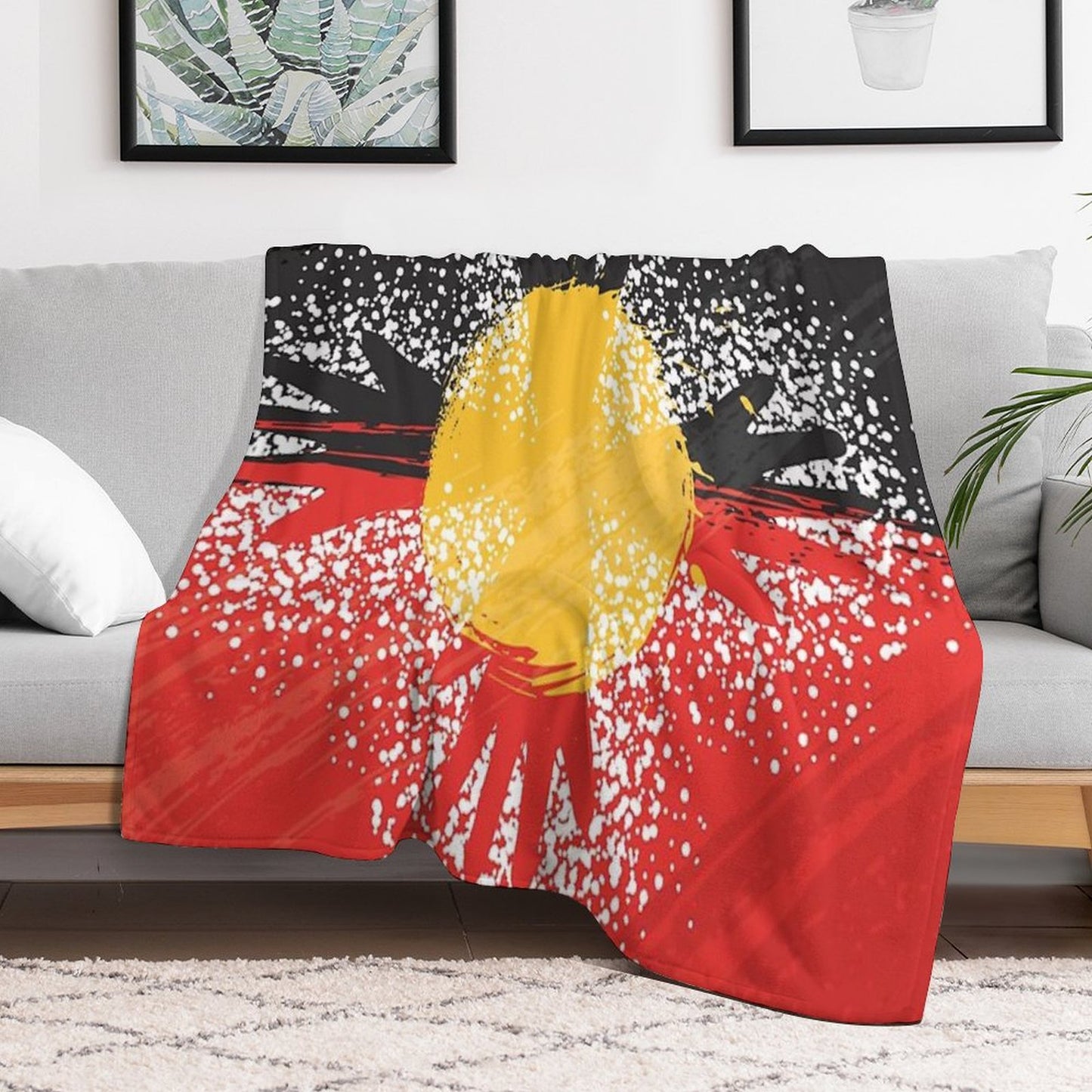 Awesome Aboriginal Art Throw Blanket